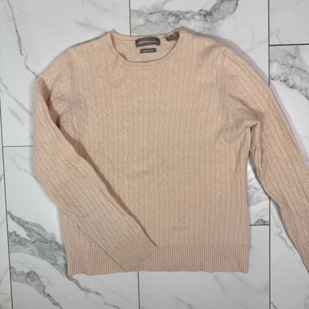 Valerie Separates Women's 100%  Pink Cashmere Sweater Size M